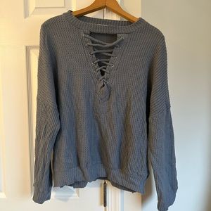 Long sleeve top, blue size m